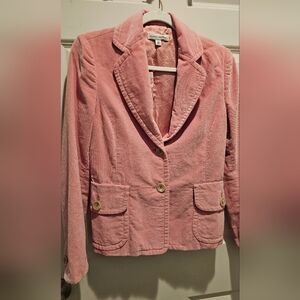 Pink Corduroy Women's Blazer